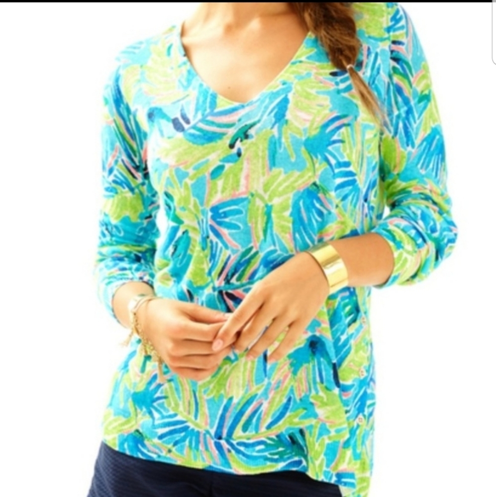 Lilly Pulitzer Liesel Linen Sweater